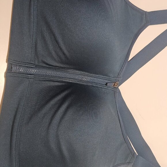 Under Armour Women’s Sports Bra XL Blue/Gray Continuum High Support Zip Front - Picture 6 of 6